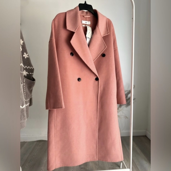 SOLD Pink wool coat - Mango - Picture 7 of 12
